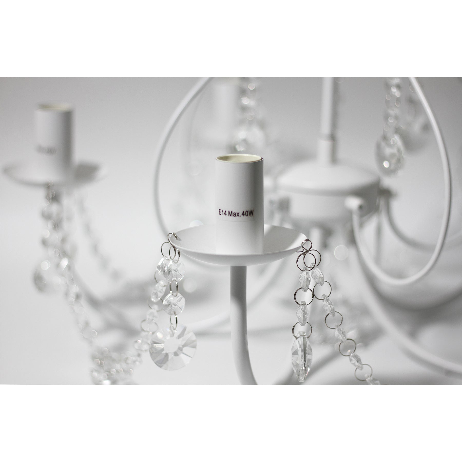 Renee Chandelier - White - LL002CH063W