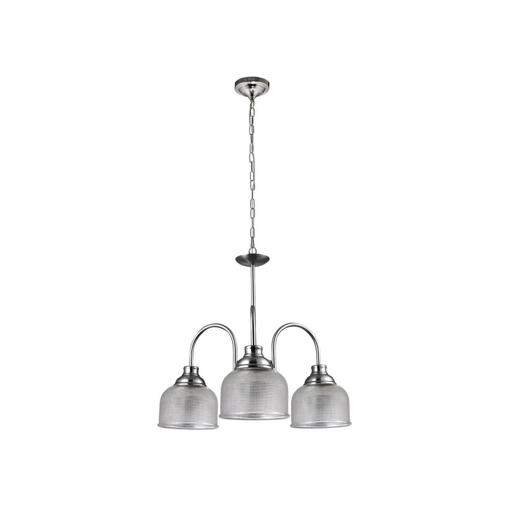 Aviva 3 Lights Small Chandelier Light Satin Chrome - LL002CH102S