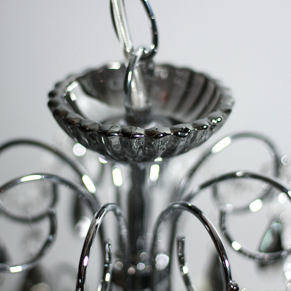 Rovert 8 Light Large Chandelier Chrome & Smoke - LL002CH109L