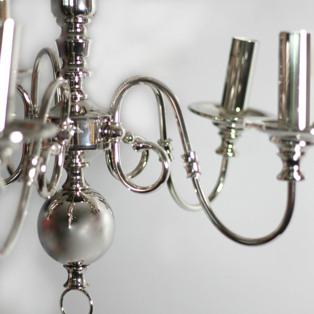 Ganeed Rustic 5 Light Small Chandelier Polished Nickel - LL002CH115S