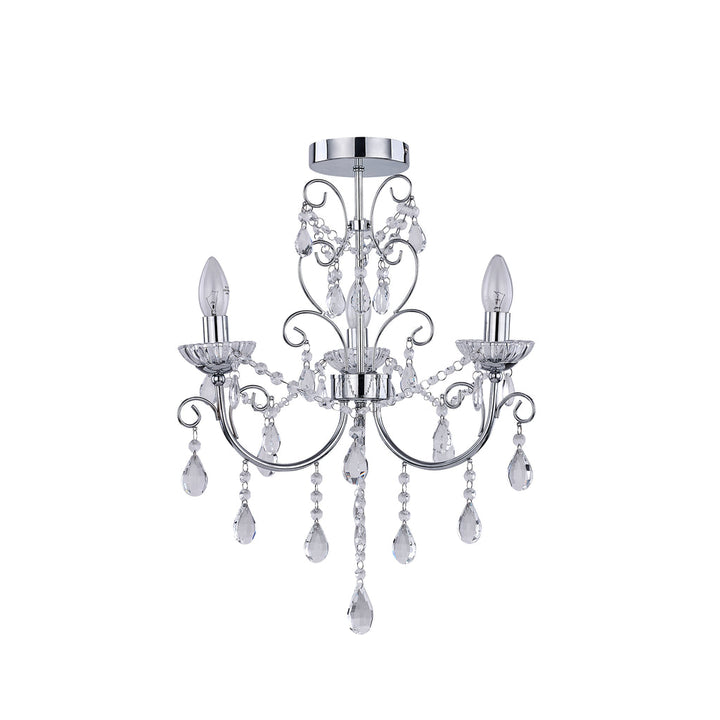 Renaissance 3 Light Small Chandelier Chrome - LL002CH116S