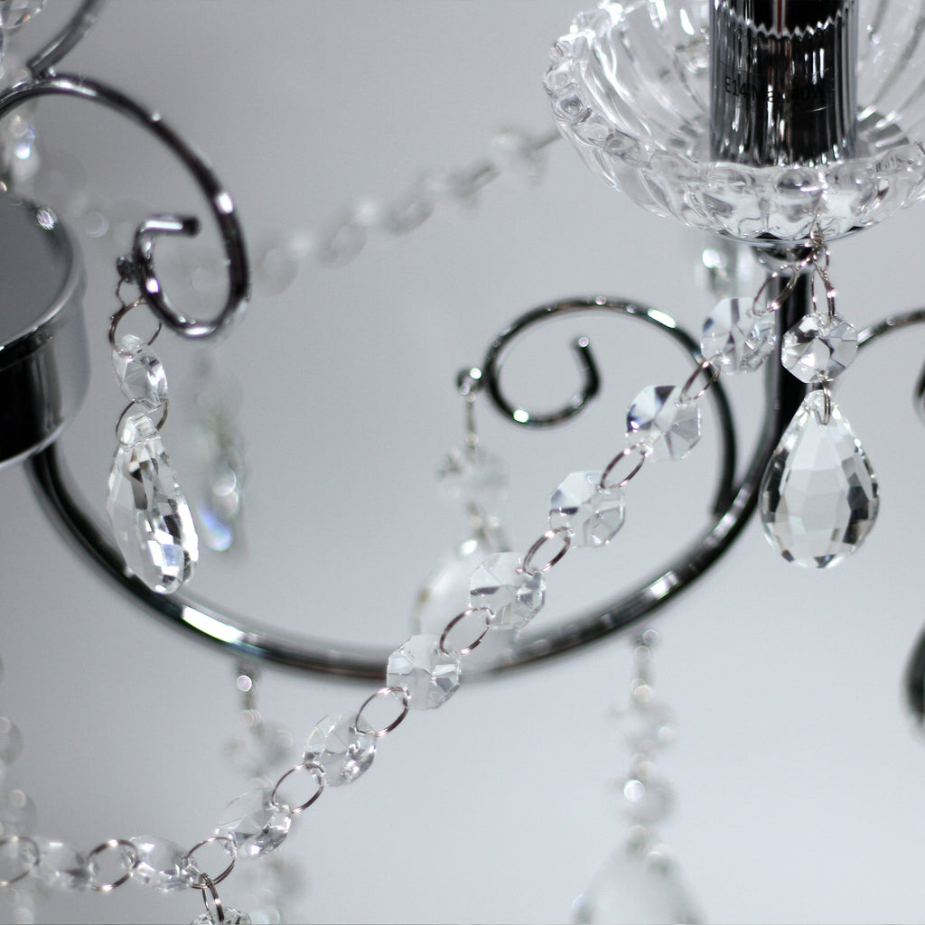 Renaissance 3 Light Small Chandelier Chrome - LL002CH116S