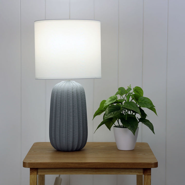 Benjy.25 Complete Table Lamp Grey