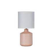 Celia Table Lamp Pink With White Shade photo 2