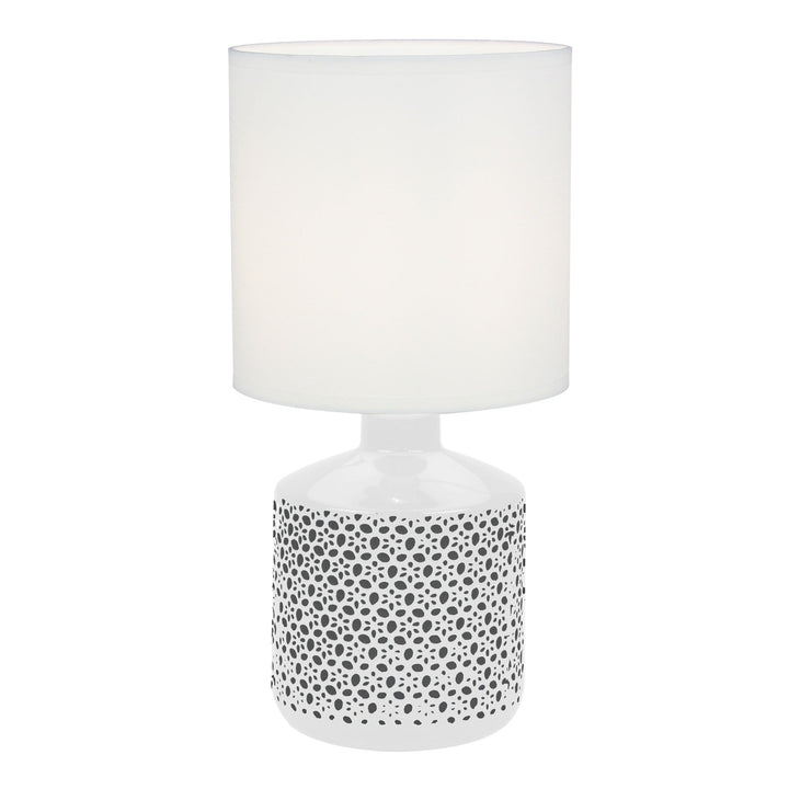 Celia Table Lamp White With White Shade
