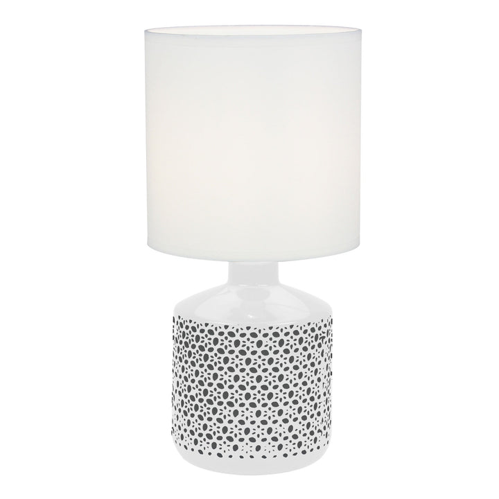 Celia Table Lamp White With White Shade