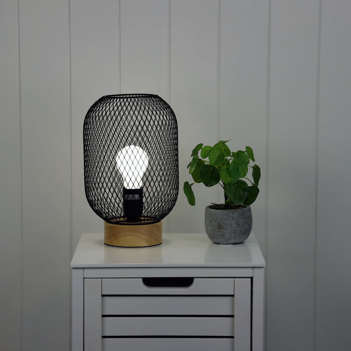 Tilda Mesh Table Lamp Black