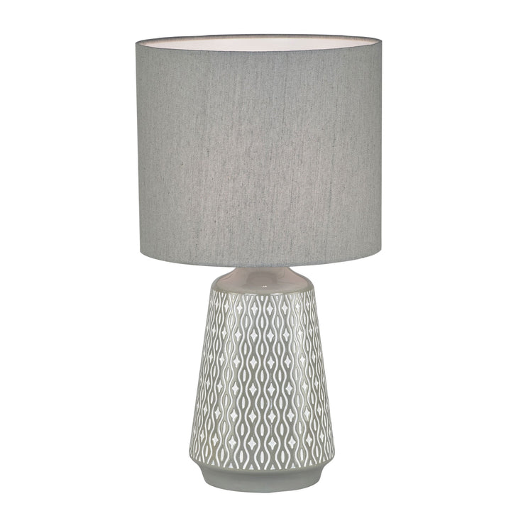 Moana 45 Table Lamp Grey With Grey Shade