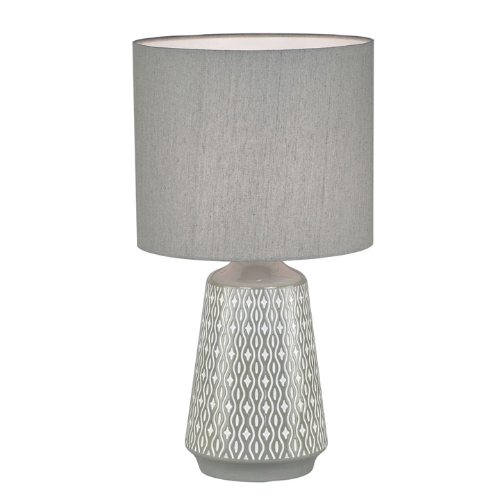 Moana 45 Table Lamp Grey With Grey Shade