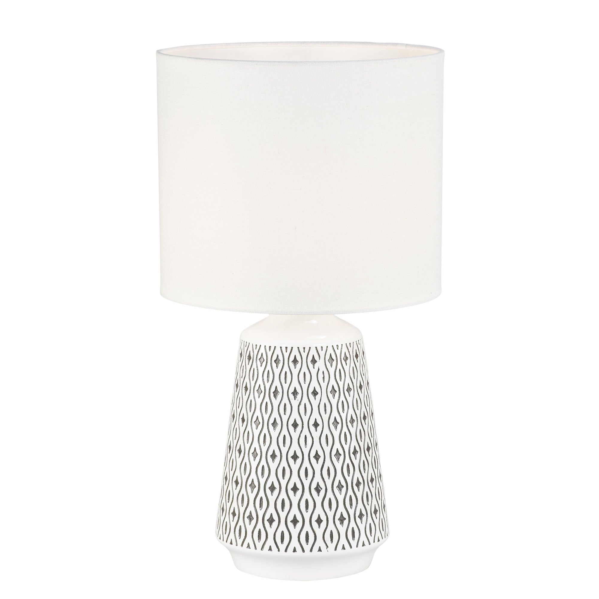 Moana 45 Table Lamp White With White Shade