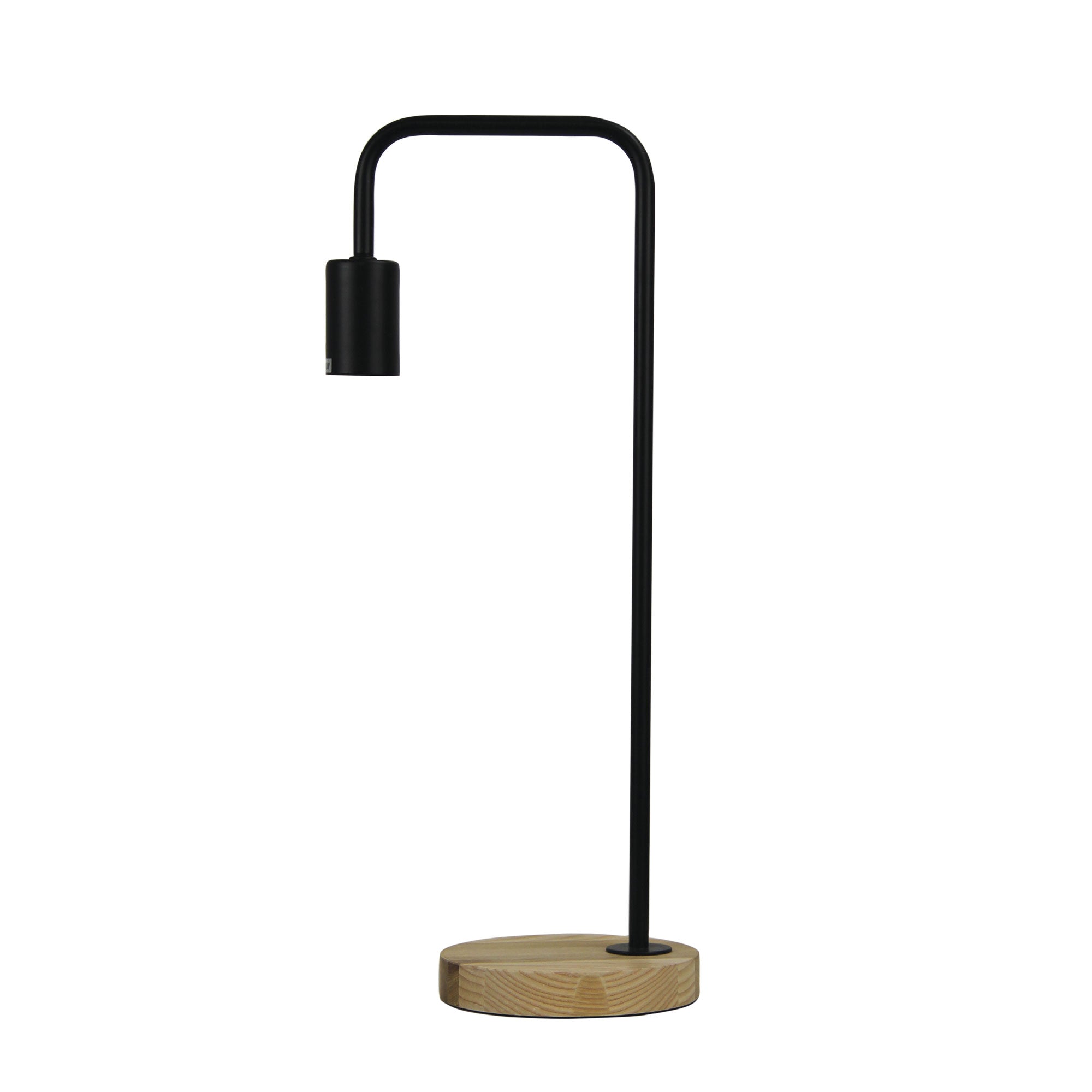 Lane Table Lamp Base Timber With Black Arm