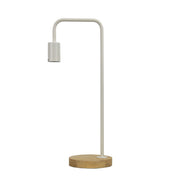 Lane Table Lamp Base Timber With White Arm photo 5