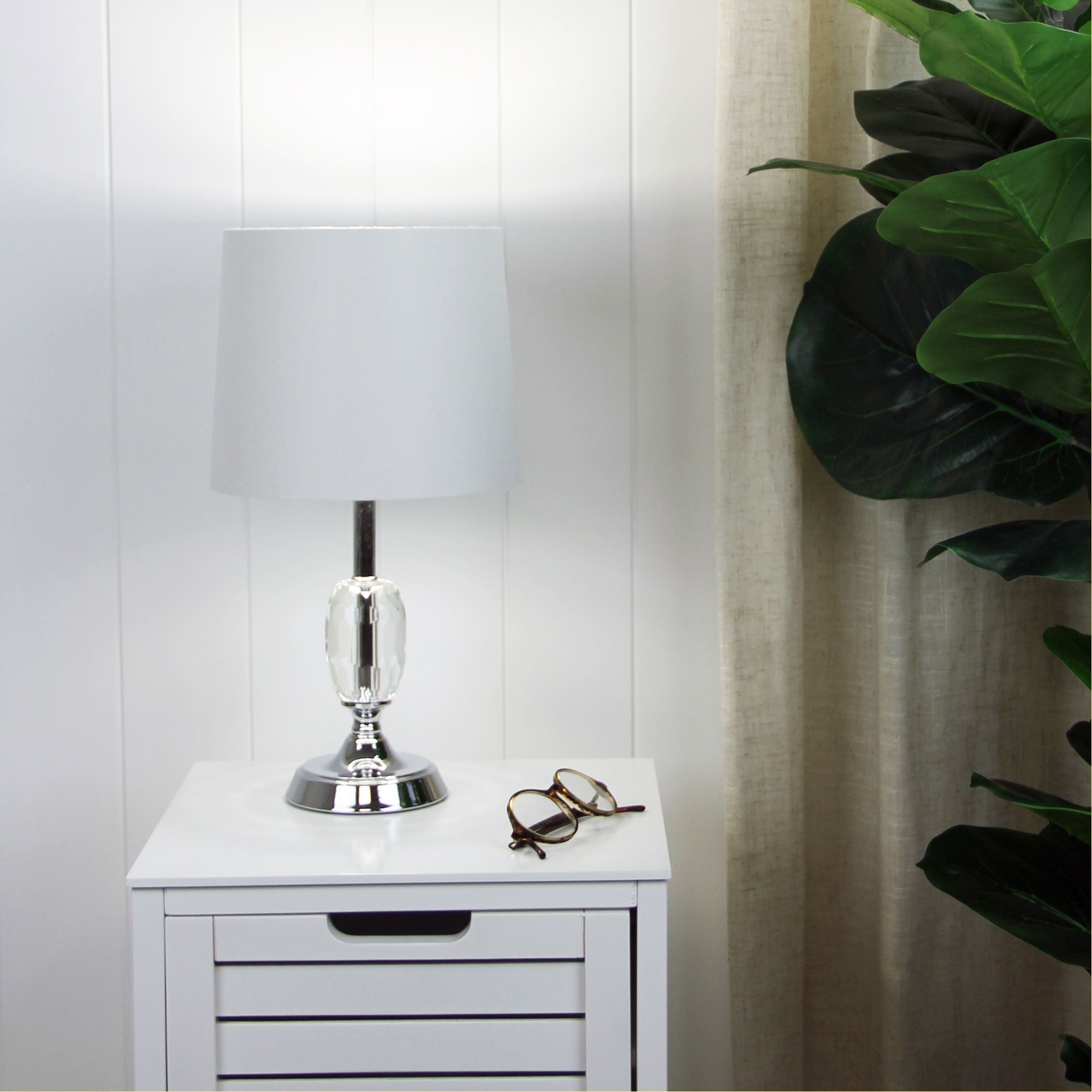 Maya.3 Crystal and Chrome Table Lamp