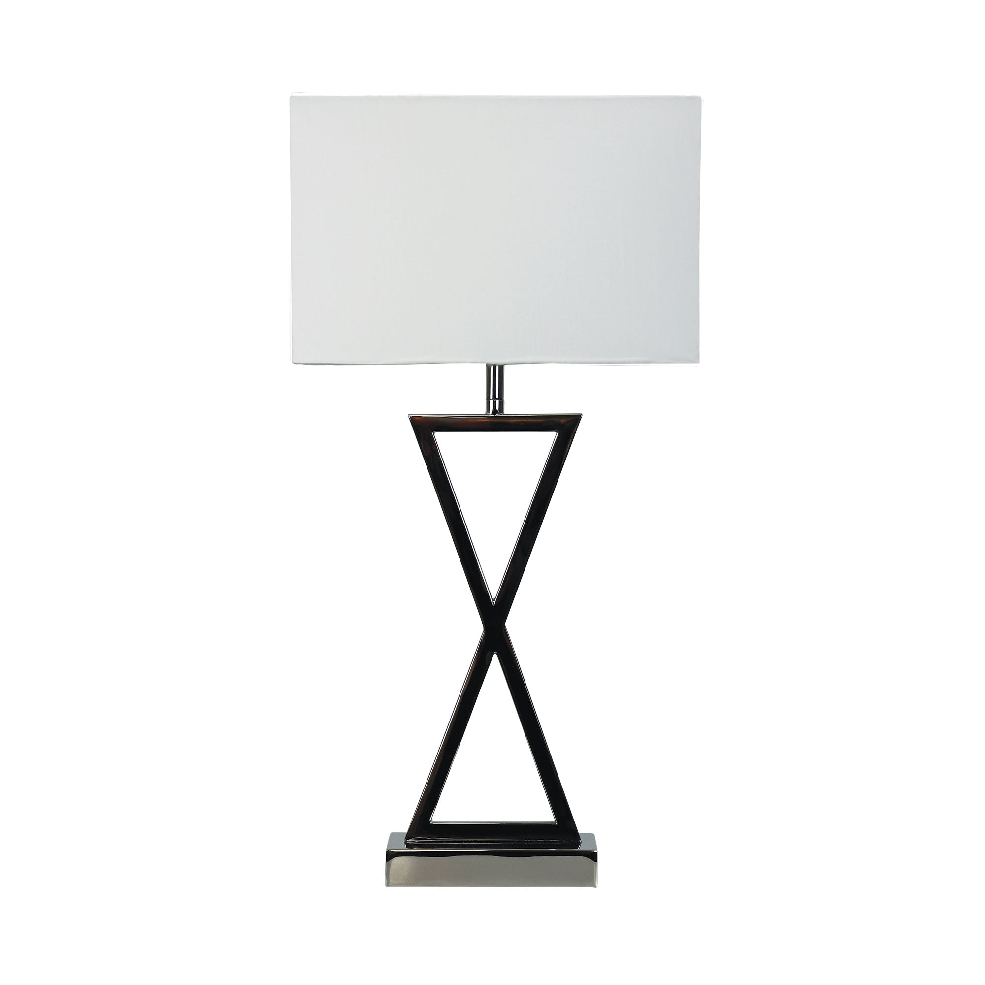 Kizz Table Lamp Chrome Complete With Shade
