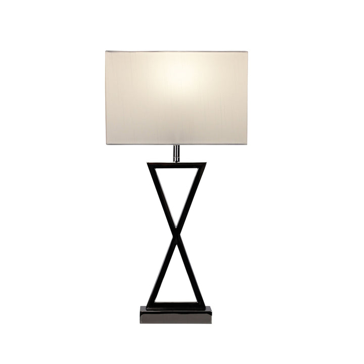 Kizz Table Lamp Chrome Complete With Shade