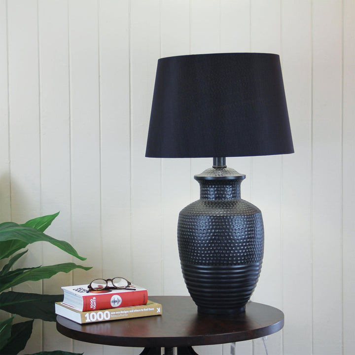 Attica Aged Black Complete Table Lamp