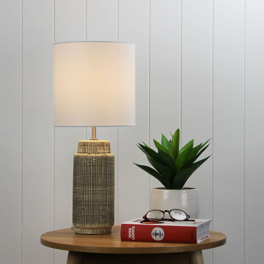 Zamora Ceramic Table Lamp Complete
