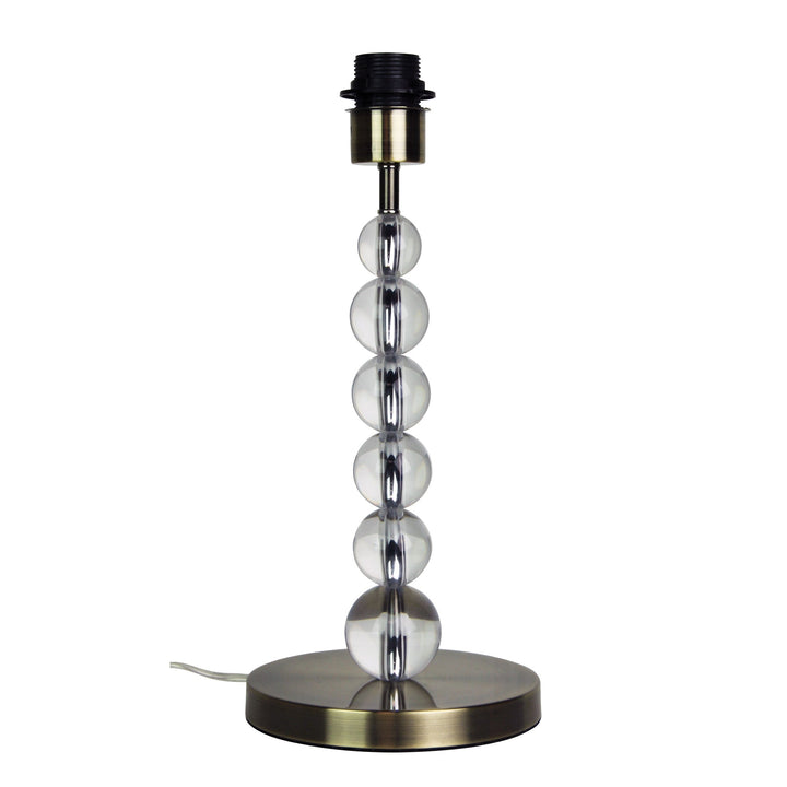 Clara Acrylic and Antique Brass Base Only