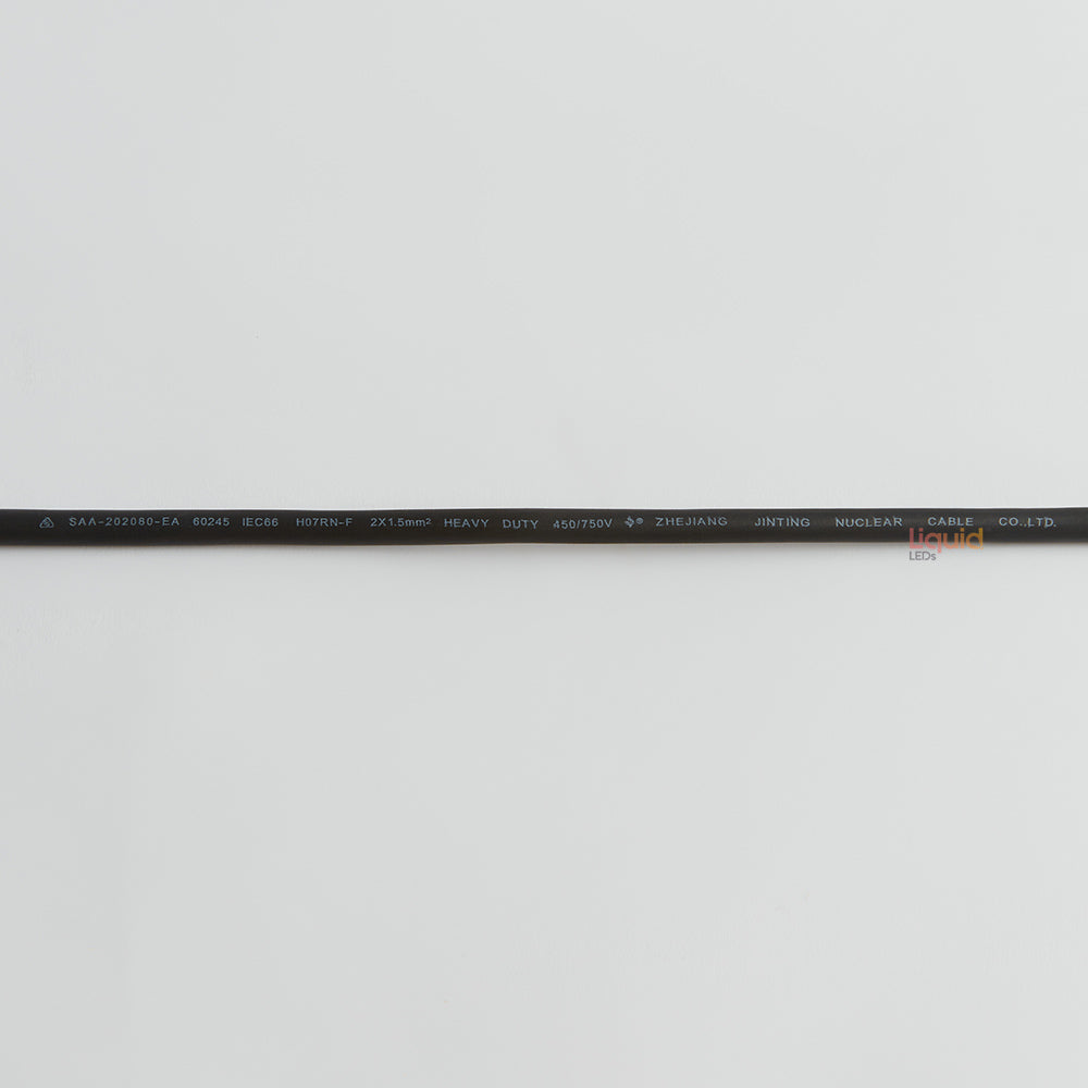 10m Black Festoon String Lights with 10 Bulb 240V