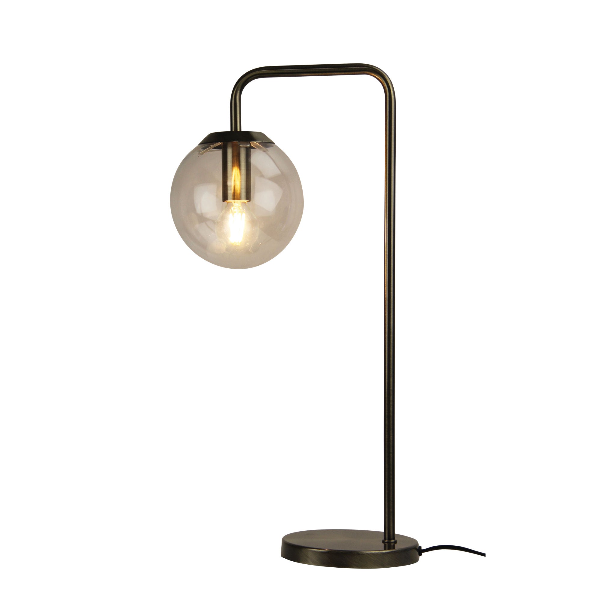 Newton Table Lamp Antique Brass