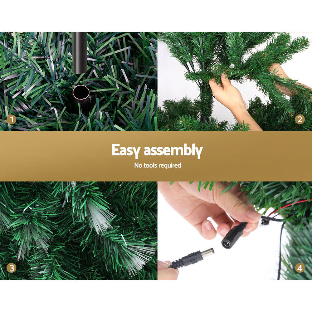 Christmas Tree 1.8M 6FT LED Xmas Multi Colour Lights Optic Fibre-Occasions > Christmas-Dropli
