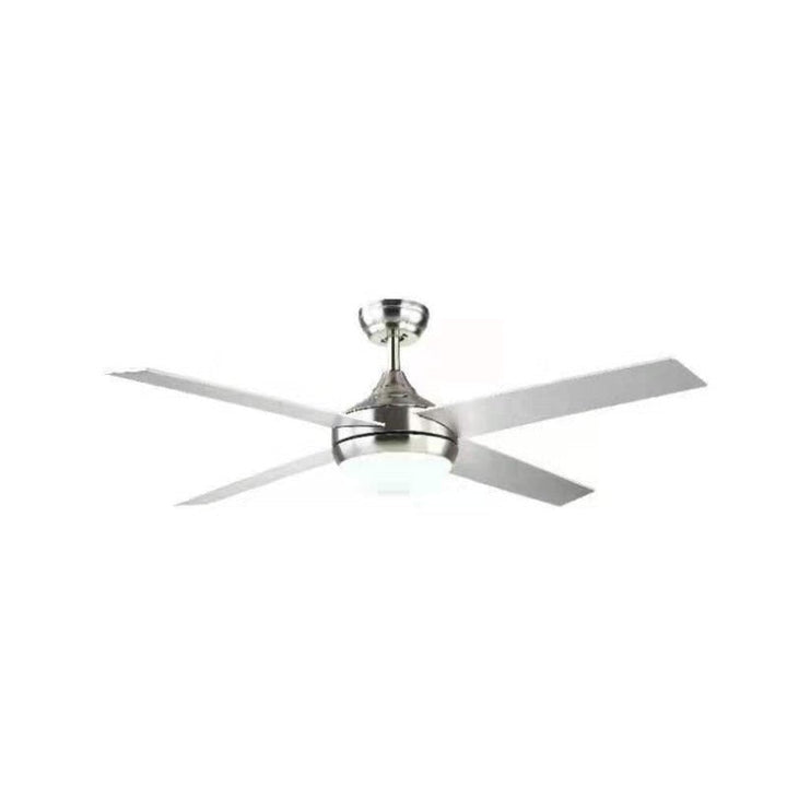 AC Ceiling Fan 52" With LED Light Silver - MP1248-4-LED/SILVER-AC Ceiling Fans With Light-3A