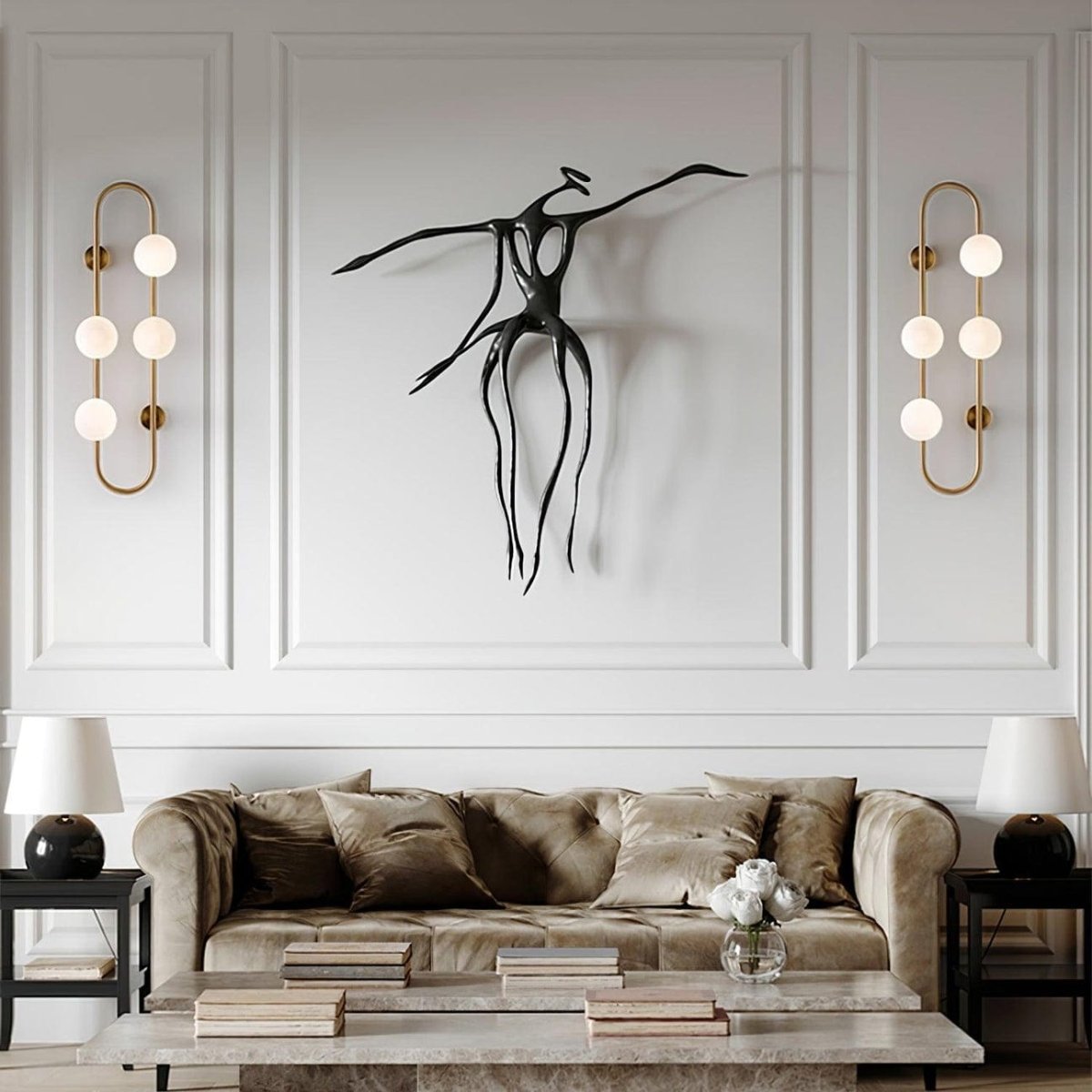 Bach Large Brass Wall Light-Wall Light-COPY