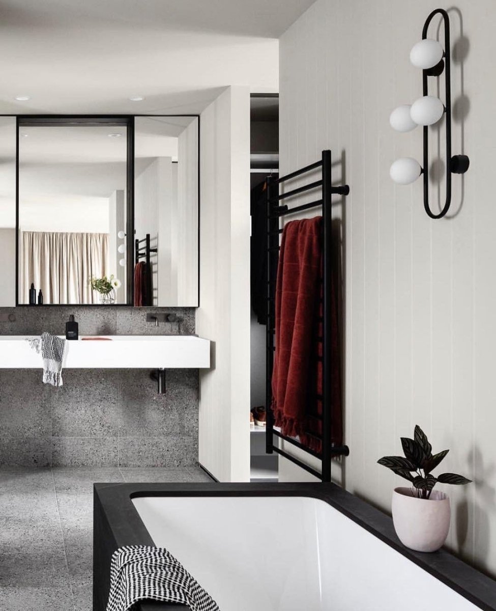 Bach Large Matte Black Wall Light-Wall Light-COPY