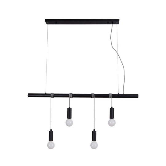 Bikkel 4 Lights Pendant Light - Black - LL002PL071B