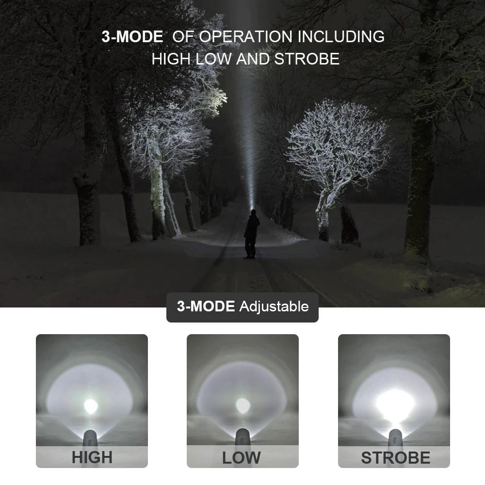 Aluminium Security Torch - Black-Flashlights-Brillar