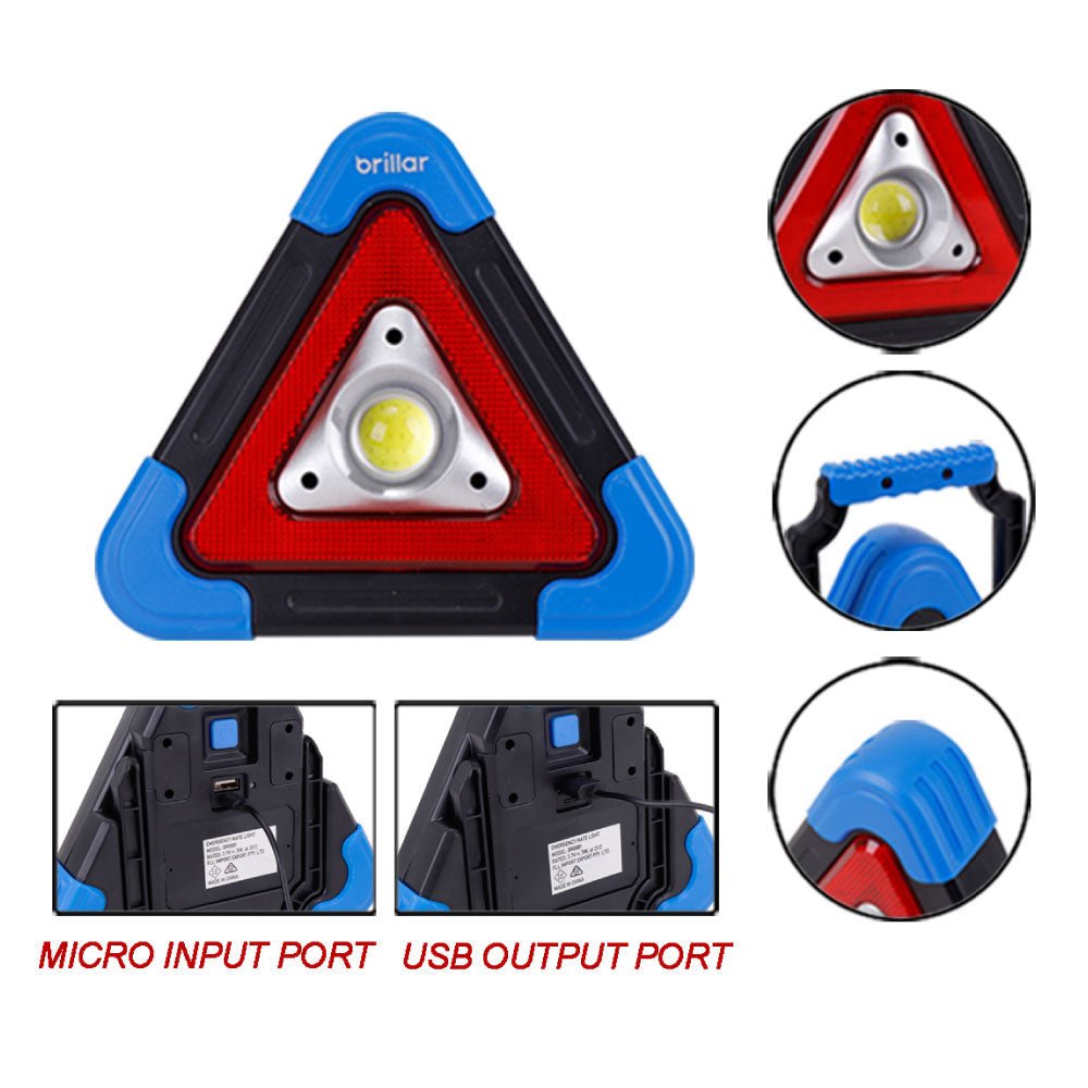 Emergency Mate - 300 Lumen Rechargeable Roadside Safety Light--Brillar
