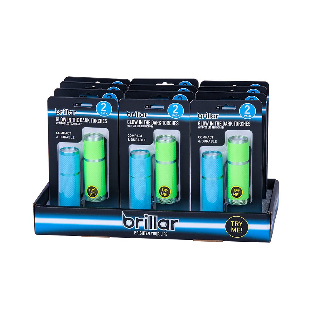 Glow in the Dark Torches 2pk-Flashlights-Brillar