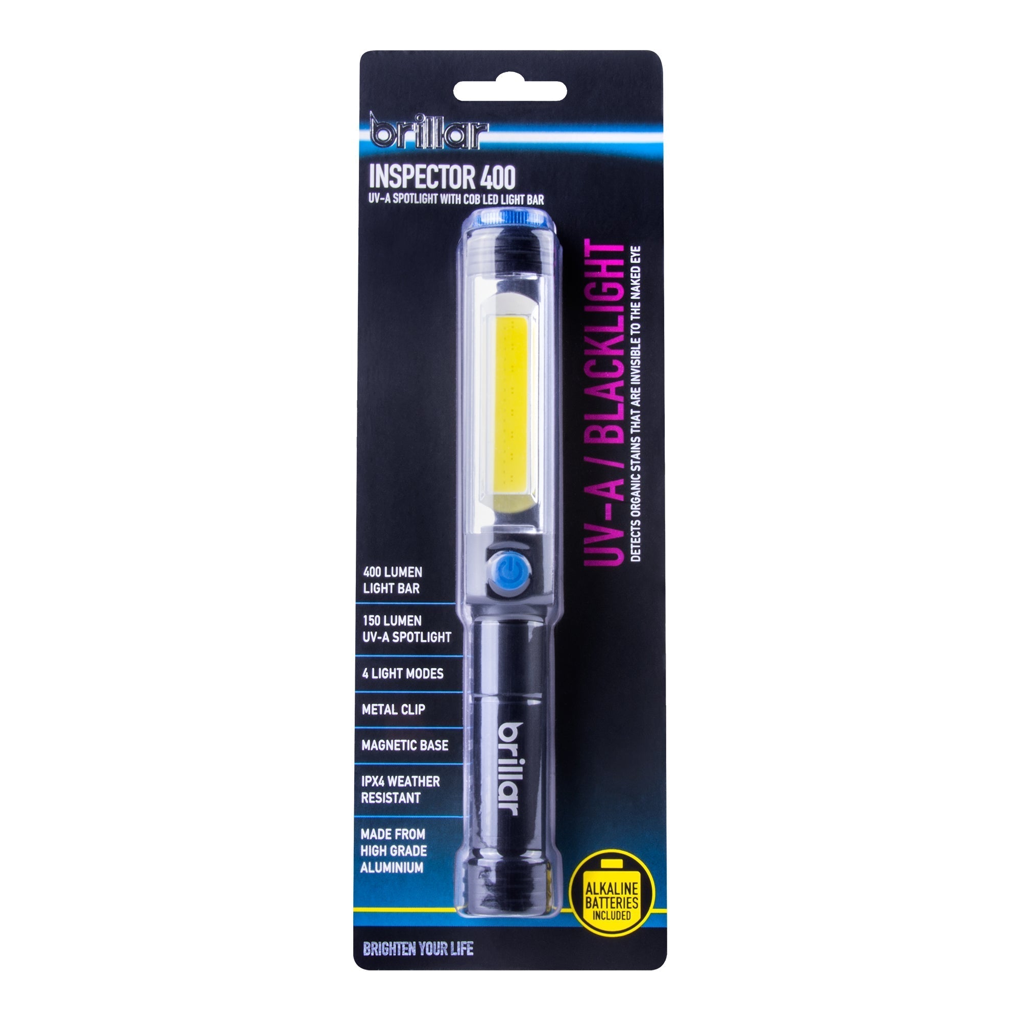 Inspector - 400 Lumen UV Battery Spotlight-Flashlights-Brillar