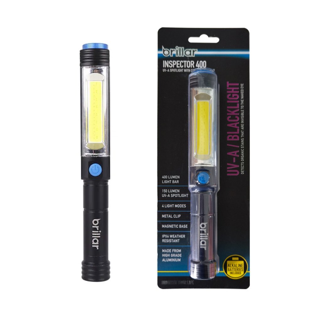 Inspector - 400 Lumen UV Battery Spotlight-Flashlights-Brillar
