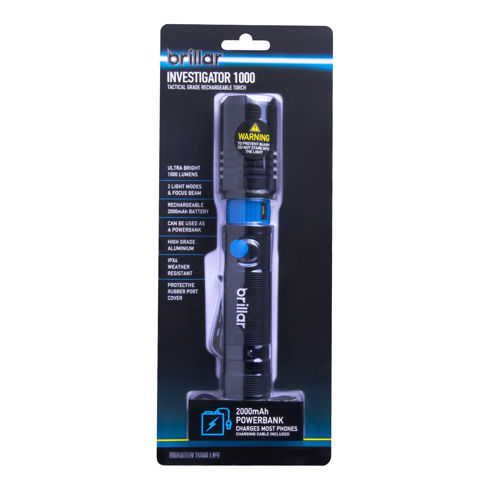 Investigator - 1000 Lumen USB Rechargeable Torch-Flashlights-Brillar