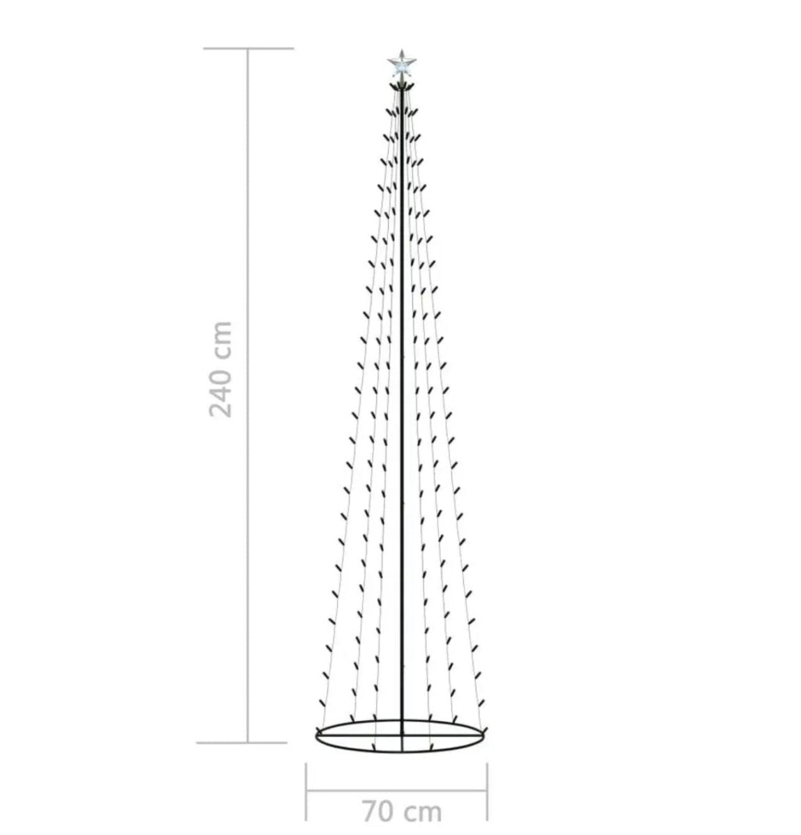 Christmas Cone LED Tree - 2 Size Options-Christmas Tree-Lexi Lighting