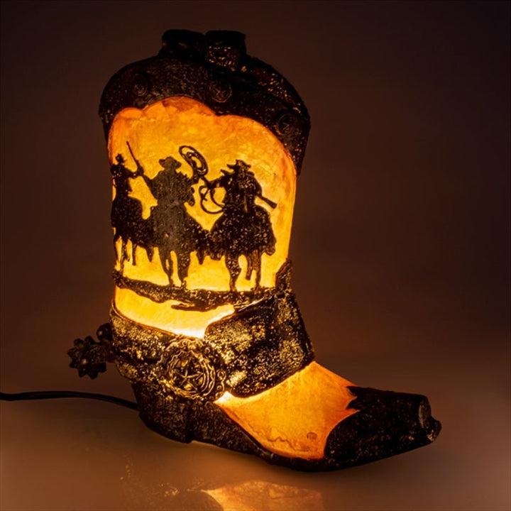 Cowboy Boot Table Lamp-Home & Garden > Lighting-Dropli