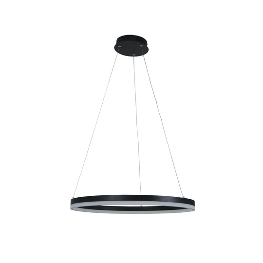 Cronus LED Ring Pendant 600mm Black - OL60934/60BK