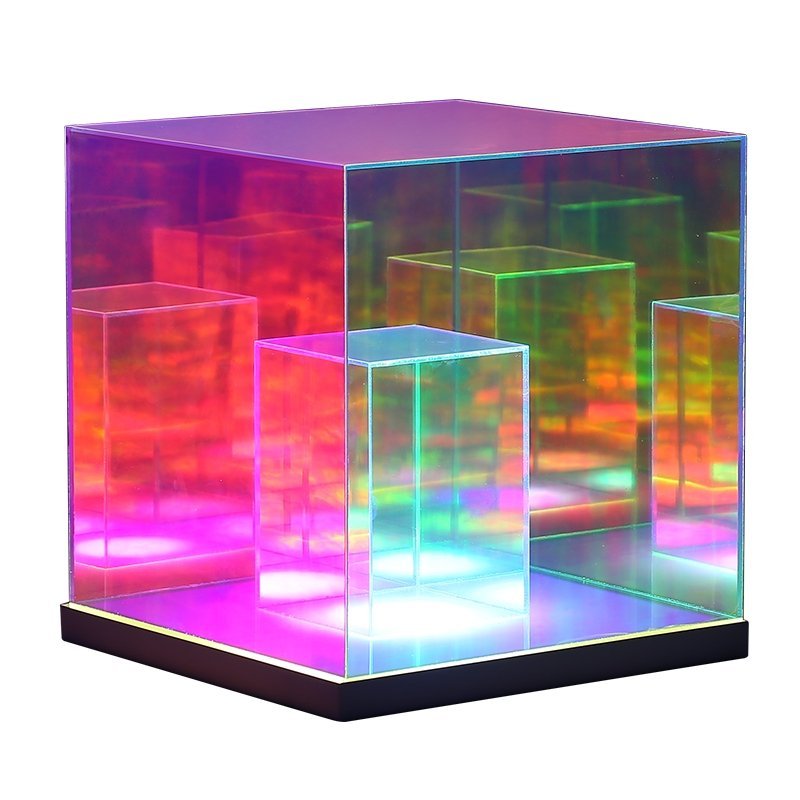 Colorful 3D Cube RGB modern desk decoration-Night Lights-Dropli