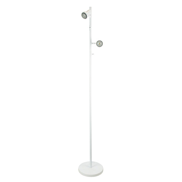 Daxam 2 Light Floor Lamp LED White - SL98592WH-Floor Lamps-Oriel Lighting