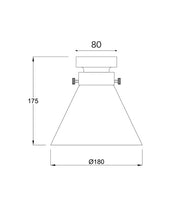 DIYBAT DIY Black Batten Fitting With Smoke Small Cone Shape Glass - DIYBAT07 photo 2