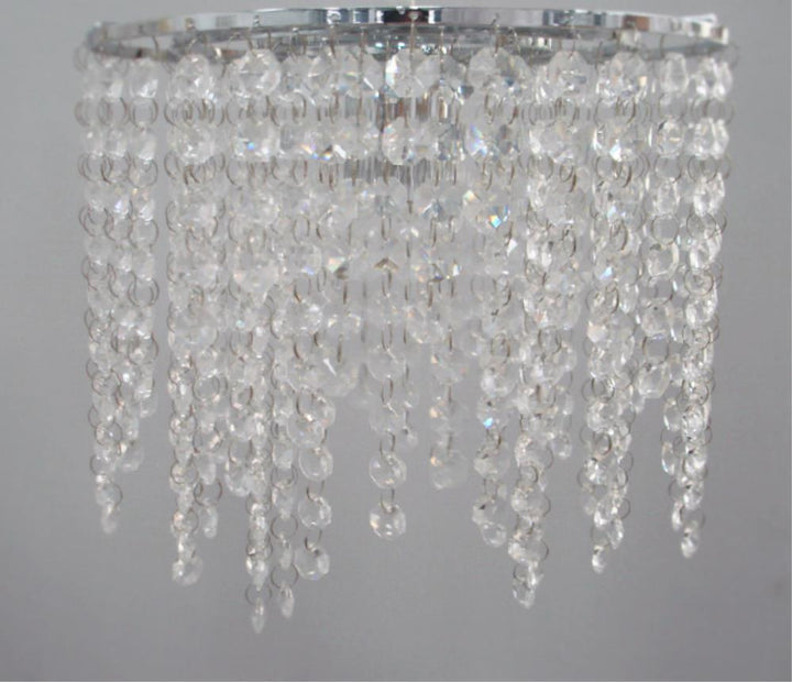 ASTRO DIY INDOOR POLISHED CHROME & CRYSTAL CLOSE TO CEILING