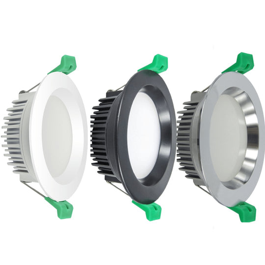 DL110C 13W Tri-Colour Dimmable Aluminium LED Downlight 90mm cut out