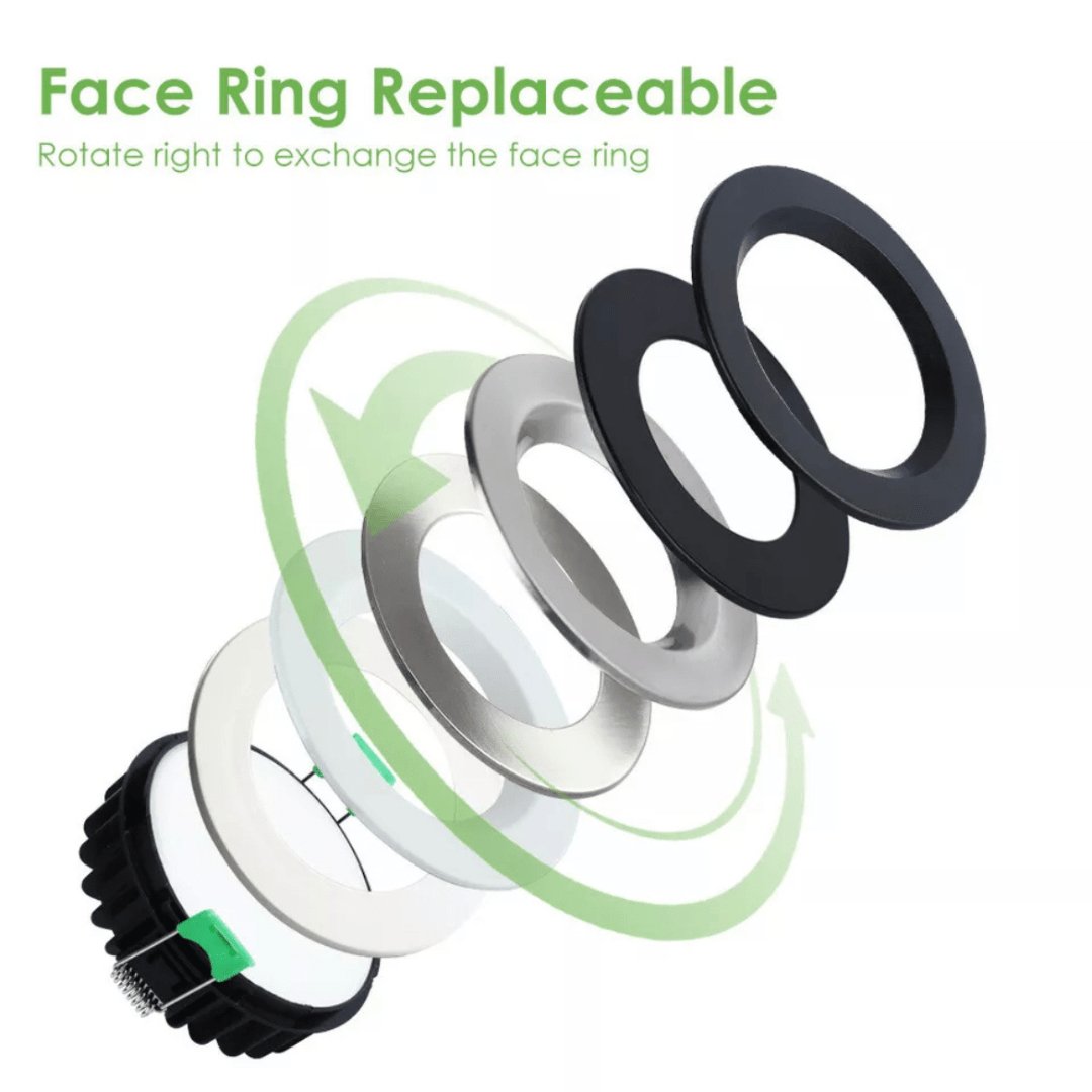 DL110C 13W Tri-Colour Dimmable Aluminium LED Downlight 90mm cut out-LED downlight-COPY