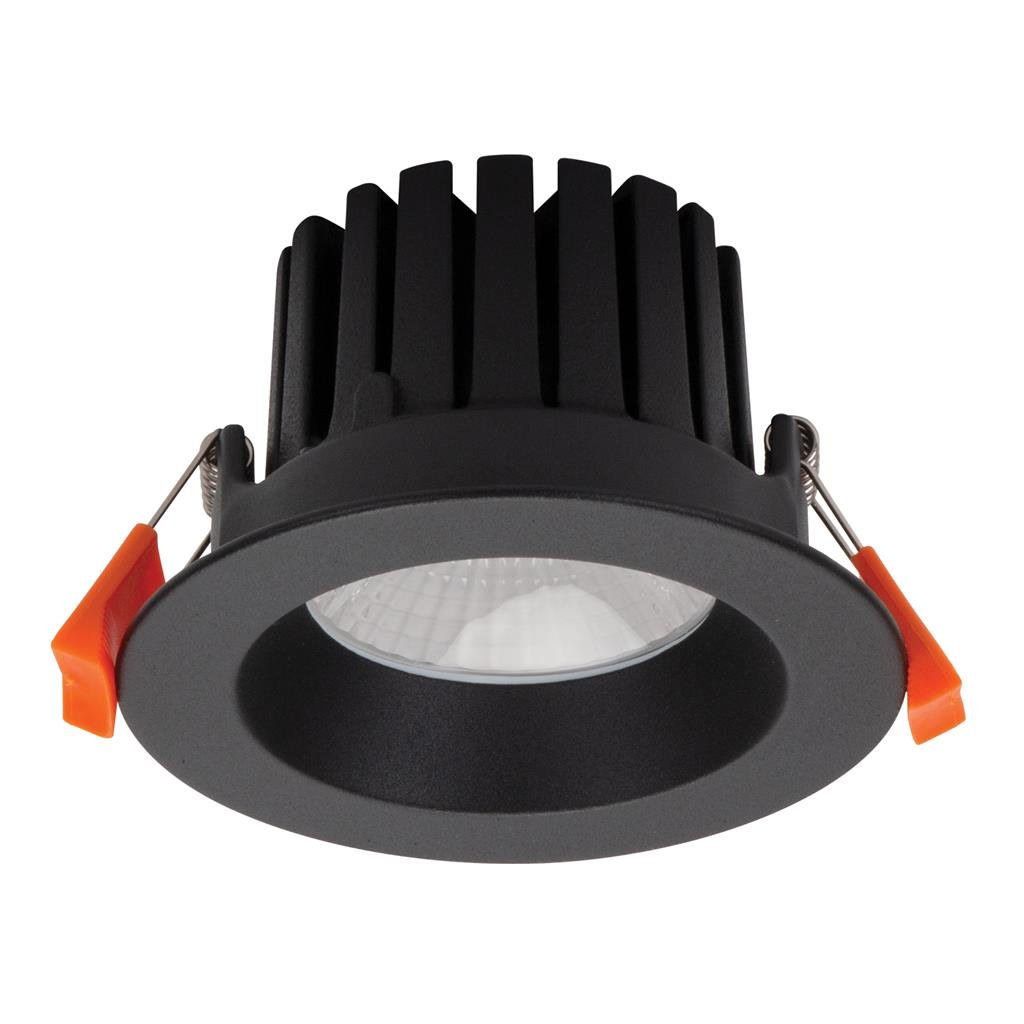 Black shop bathroom downlights