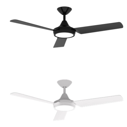 Domus AXIS-48-LIGHT - 3 Blade 48" DC Ceiling Fan with Switchable CCT LED Light