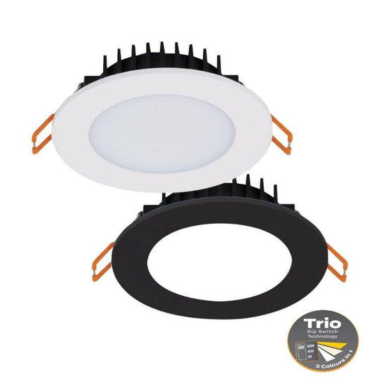Domus BLISS-10 - 10W Colour Switchable LED Downlight IP54 240V - TRIO