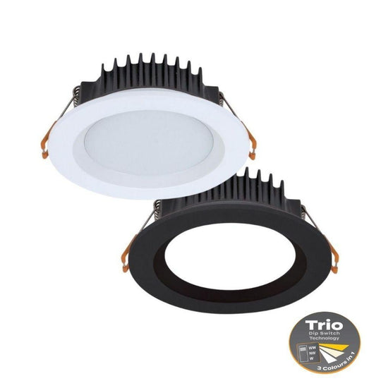 Domus BOOST-10 - 10W Colour Switchable LED Downlight IP54 240V - TRIO