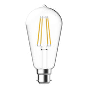 7W LED Dimmable Pear Shape Filament Clear Globe - B22/E27 photo 2