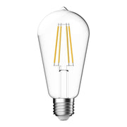 7W LED Dimmable Pear Shape Filament Clear Globe - B22/E27 photo 3